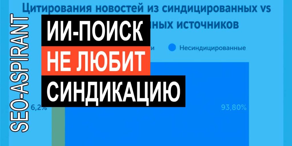ИИ-поиск почти не ссылается на синдицированные новости или пресс-релизы