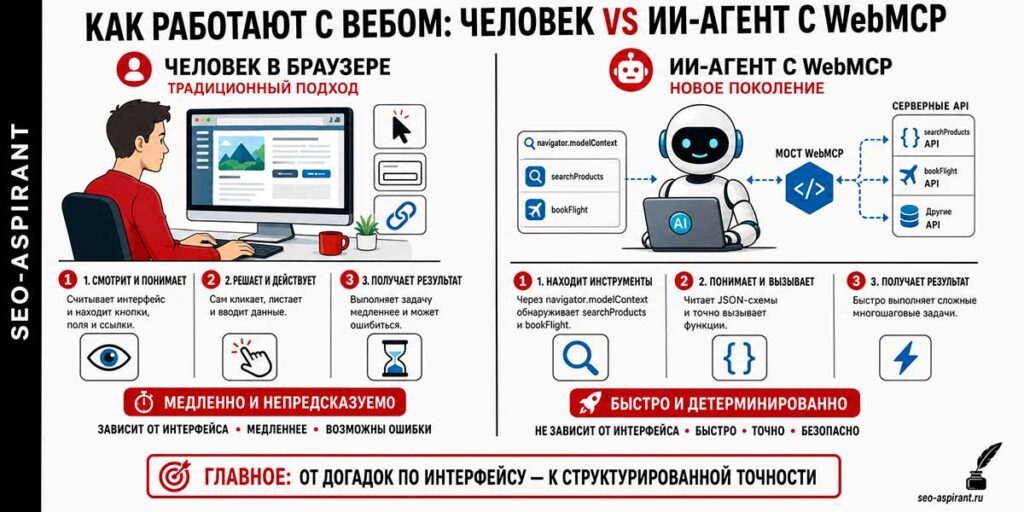 WebMCP позволит агентам использовать ваш сайт напрямую